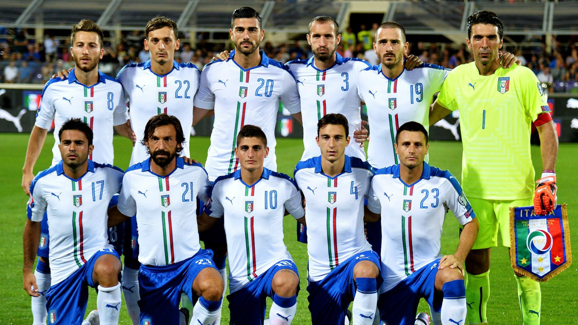 Italy squad Italy Malta Euro 2016 03092015
