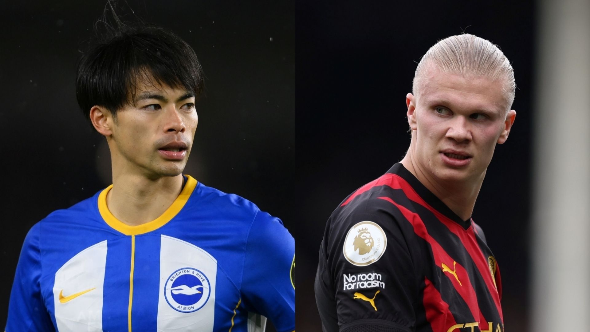 Kaoru Mitoma Brighton Erling Haaland Man City