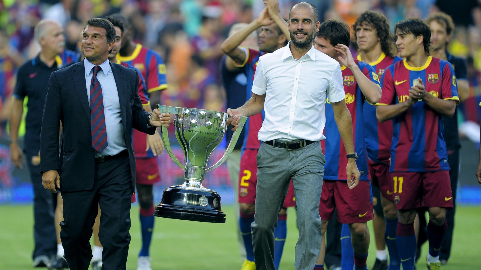 Joan Laporta Pep Guardiola FC Barcelona