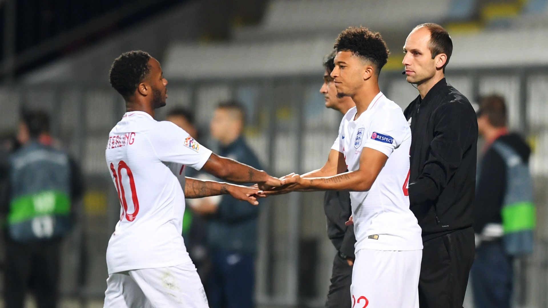 Raheem Sterling Jadon Sancho England 2018