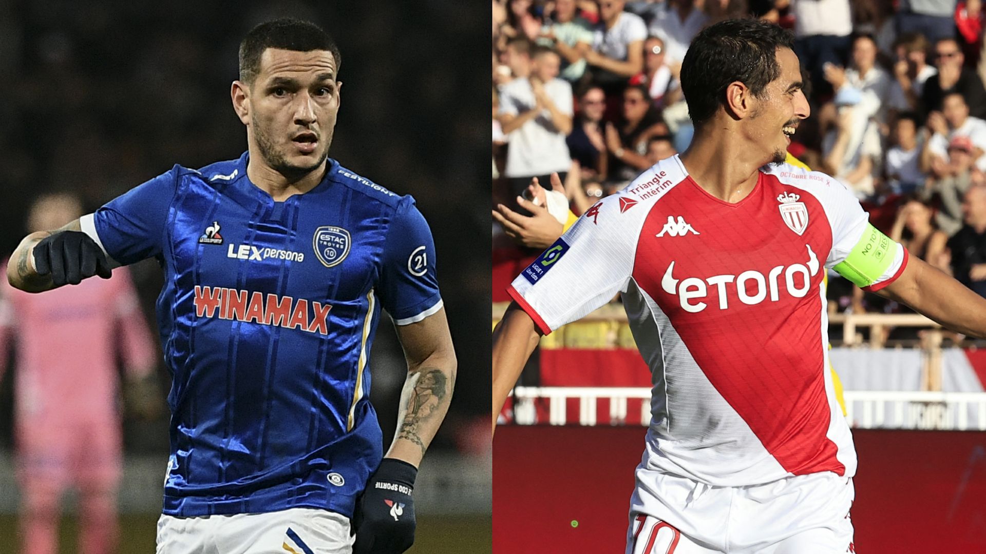 ESTAC Troyes Monaco Rony Lopes Wissam Ben Yedder Ligue 1