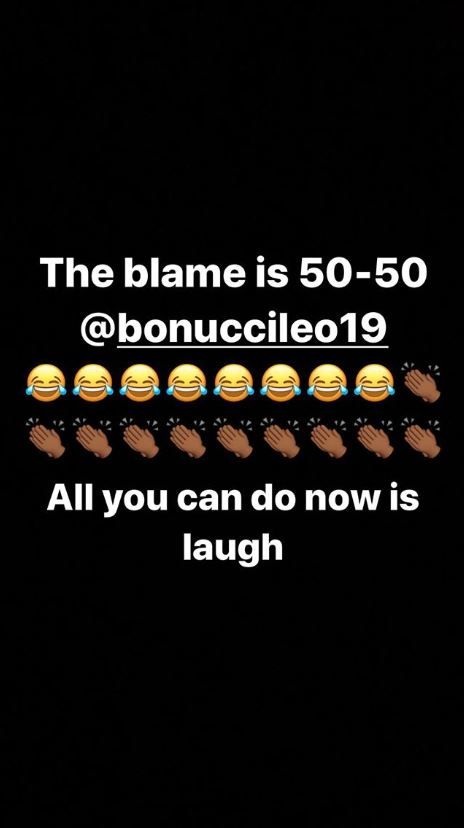 Sterling reacts to Bonucci