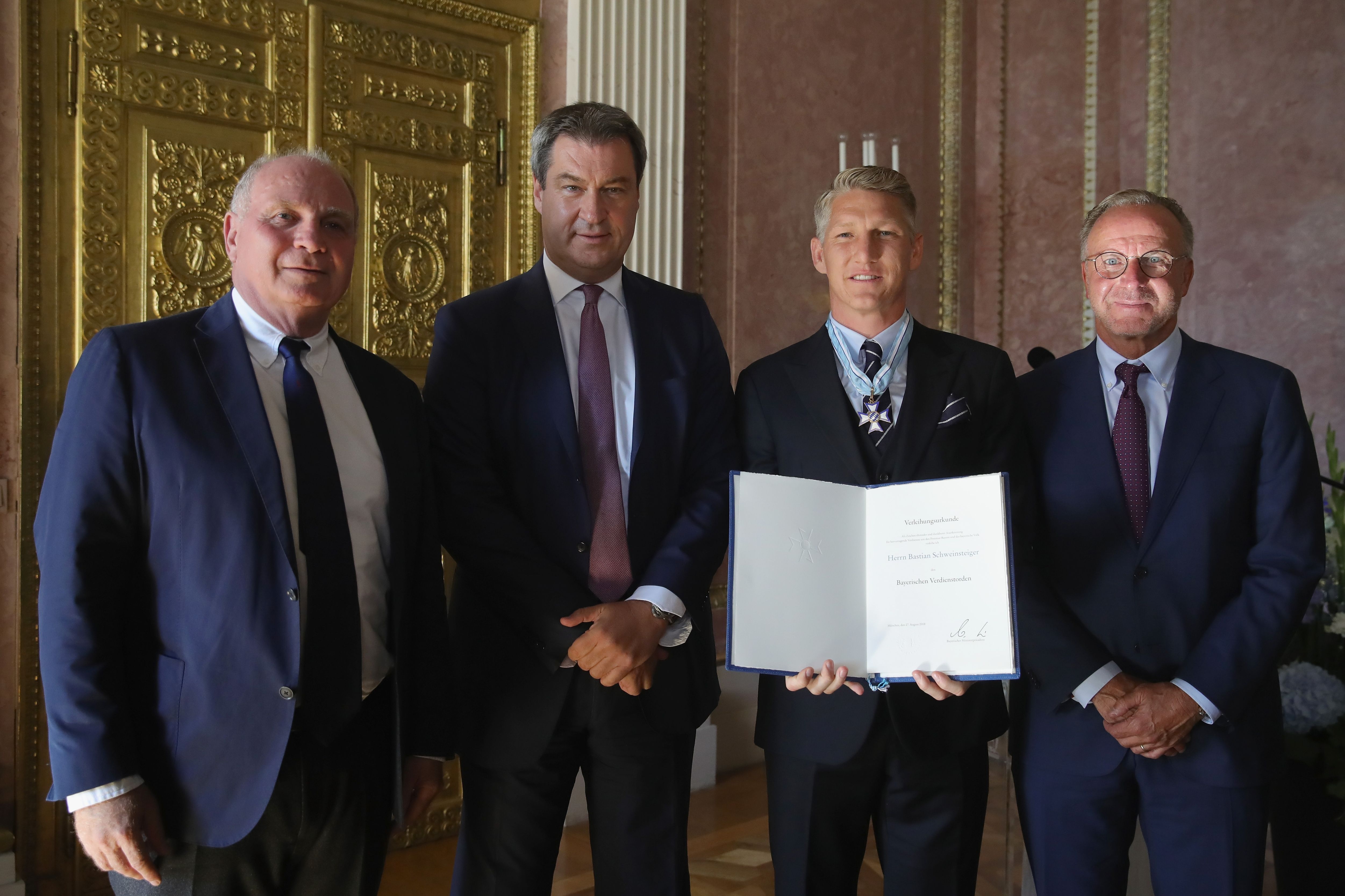 Bastian Schweinsteiger Bavarian order of Merit