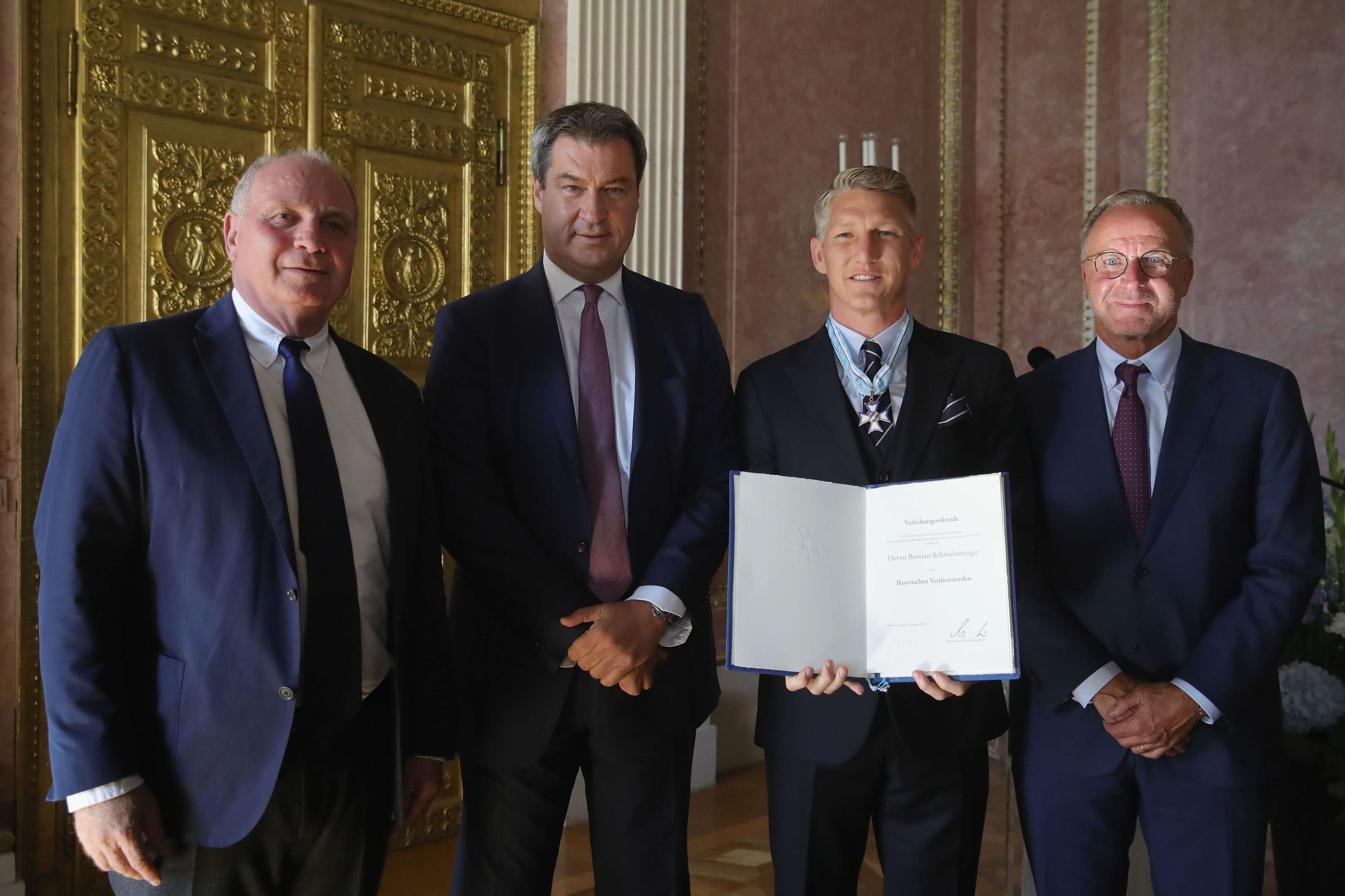 Bastian Schweinsteiger Bavarian order of Merit