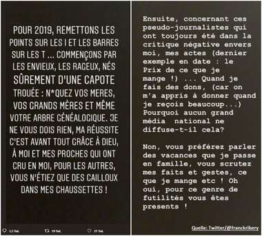 GFX Franck Ribery Twitter posts