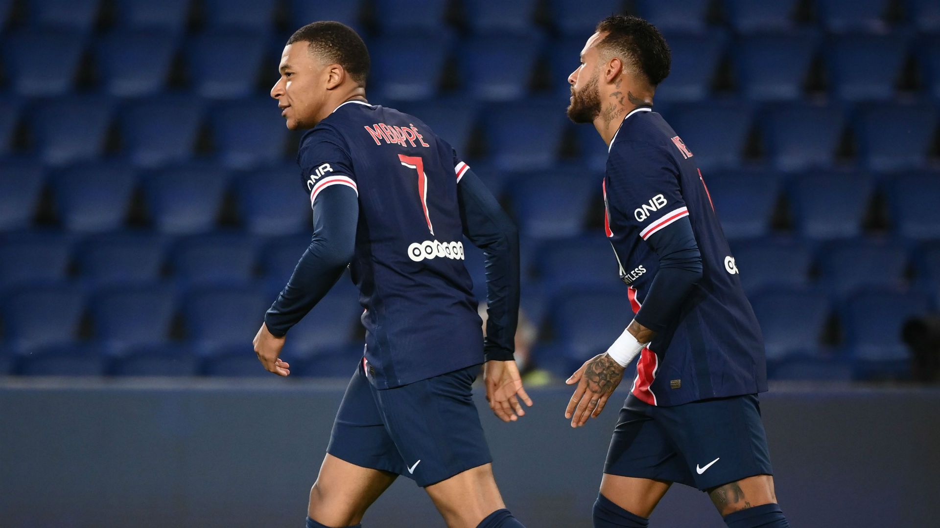 Kylian Mbappe Neymar PSG Angers Ligue 1 02102020