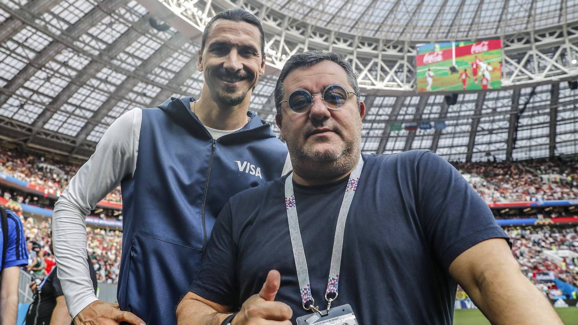 GER ONLY Zlatan Ibrahimovic Mino Raiola