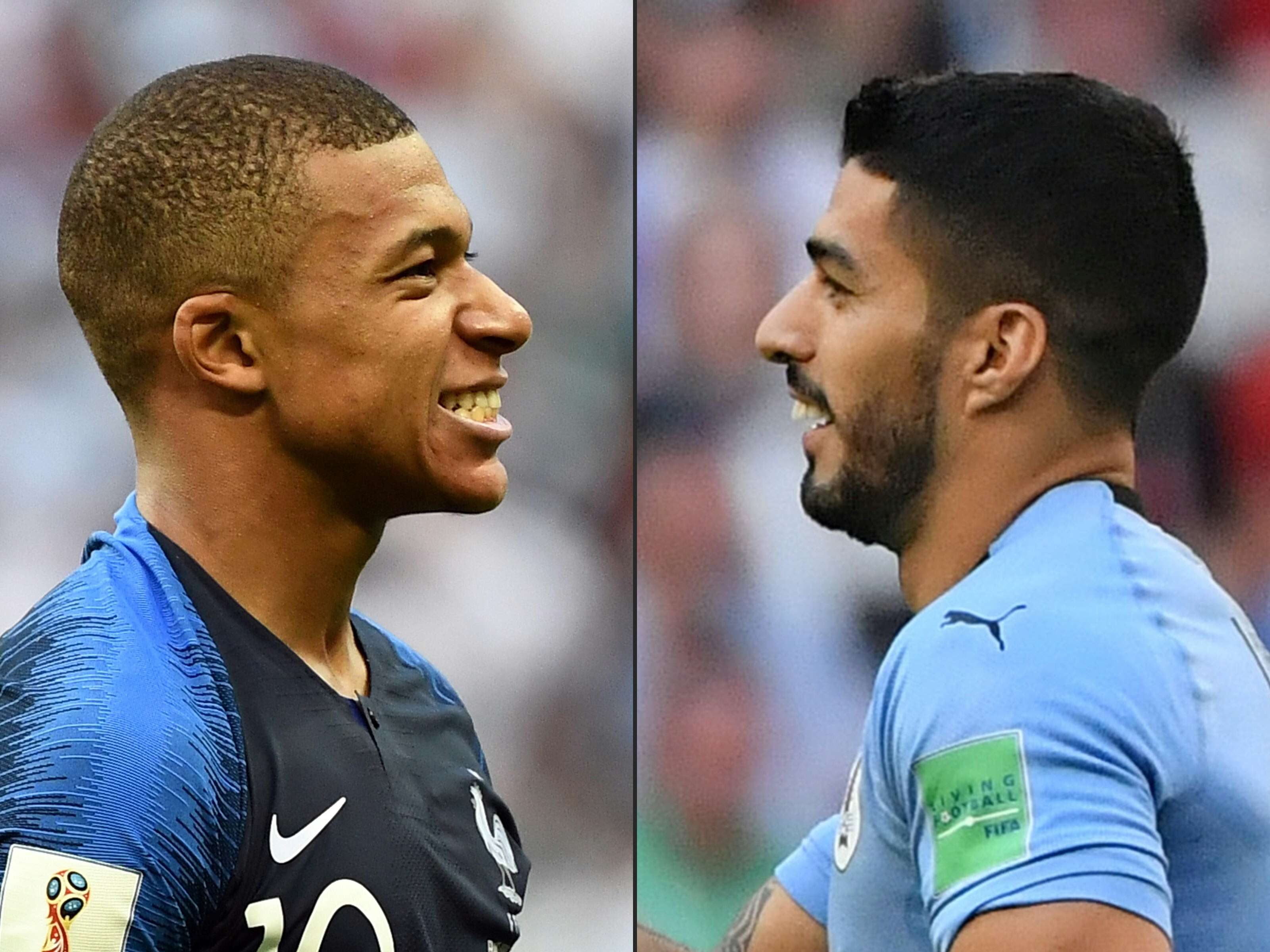 France Kylian Mbappe Uruguay Luis Suarez