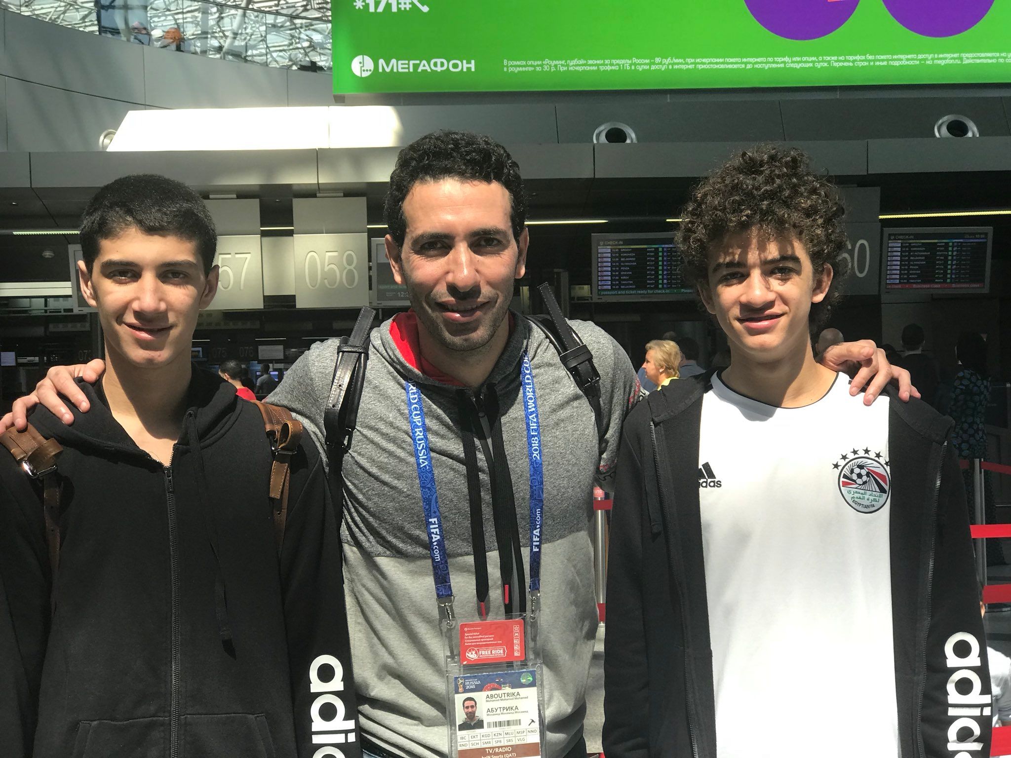 محمد أبو تريكة وأبناؤه