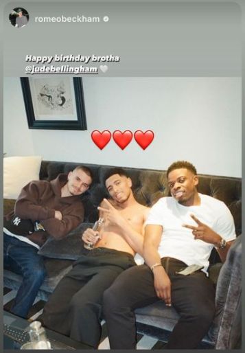 Romeo Beckham Jude Bellingham