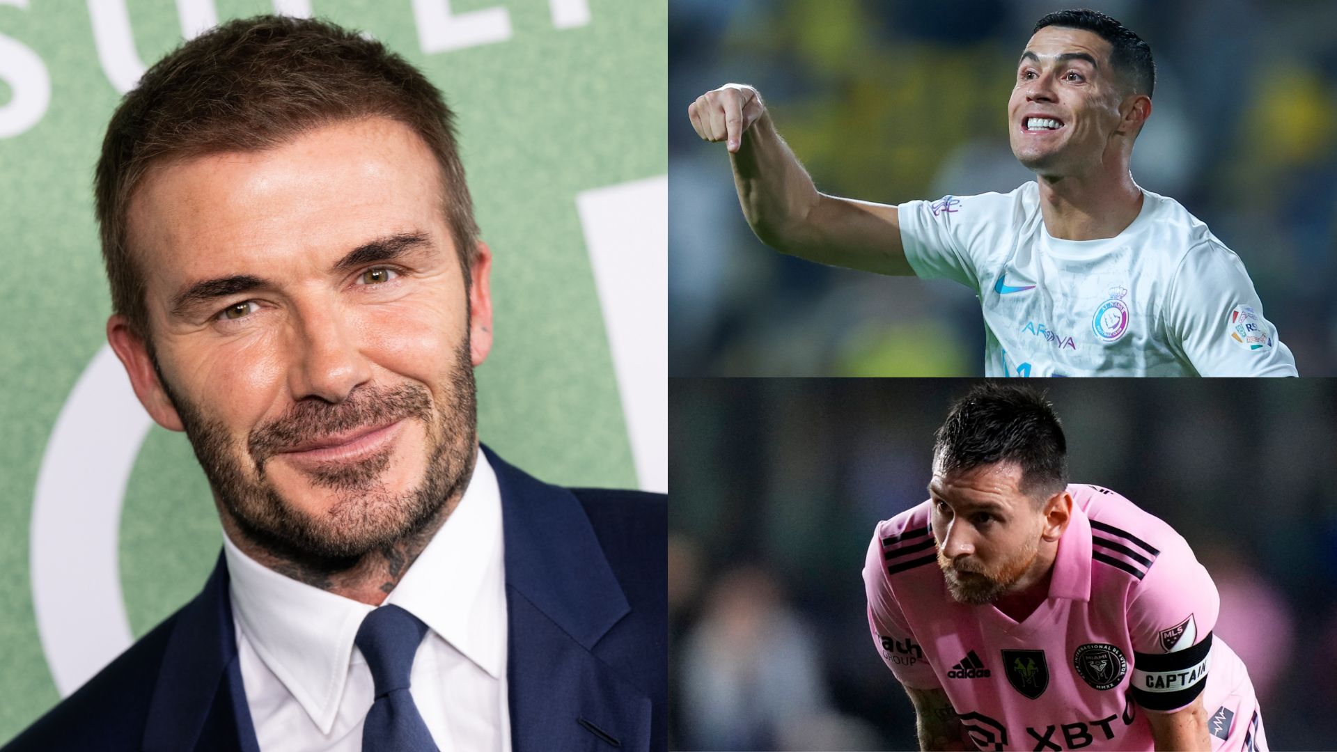 David Beckham Lionel Messi Cristiano Ronaldo