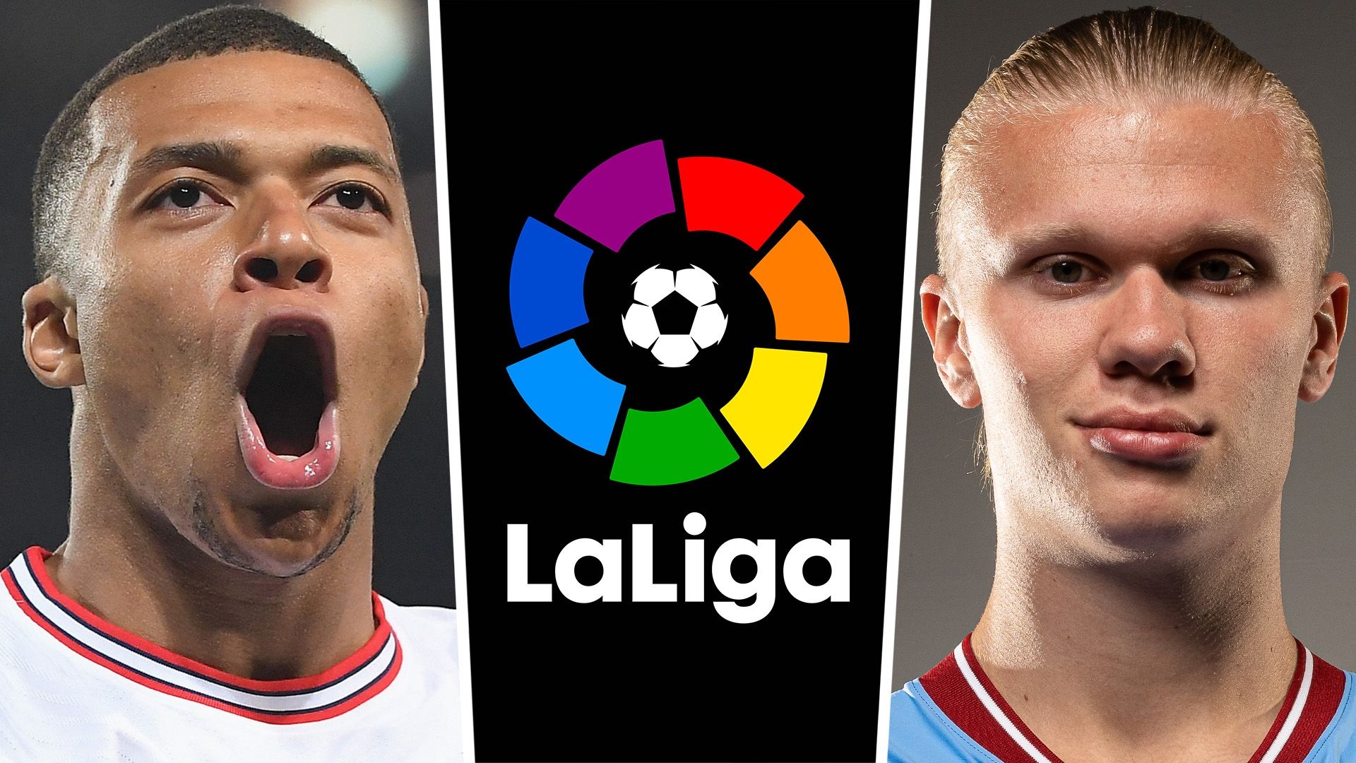 Erling Haaland Kylian Mbappe La Liga