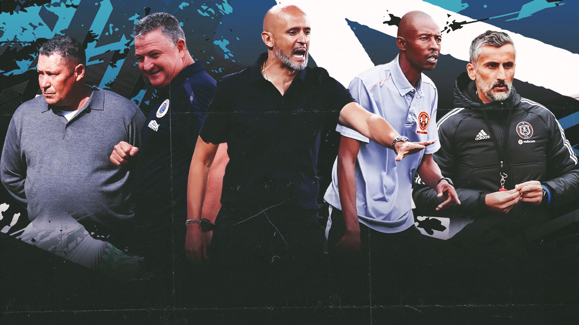 Miguel Cardoso, Jose Riveiro, Phuti Mohafe, Steve Barker and Gavin Hunt