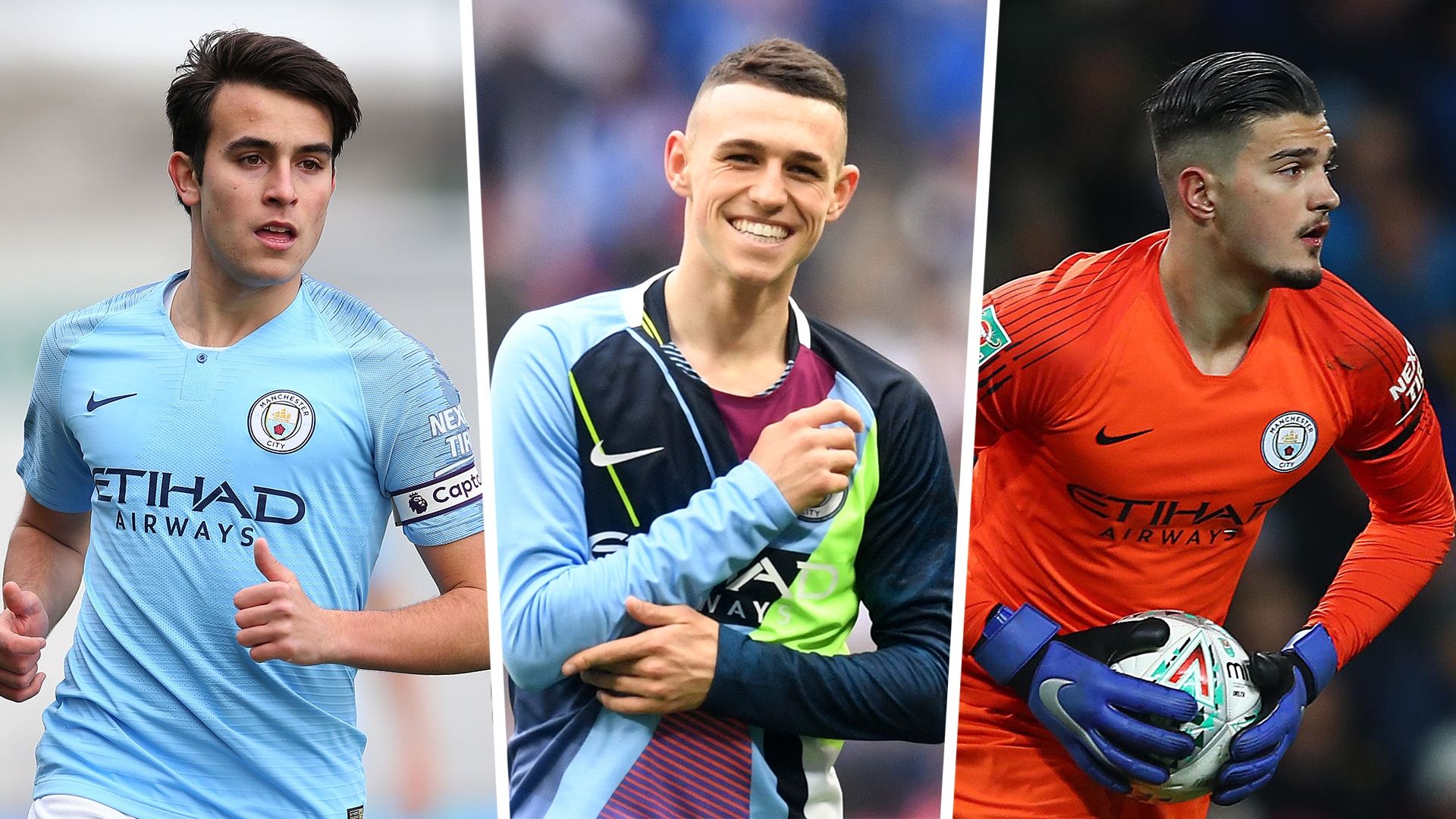 Eric Garcia Phil Foden Aro Muric Manchester City 2018-19