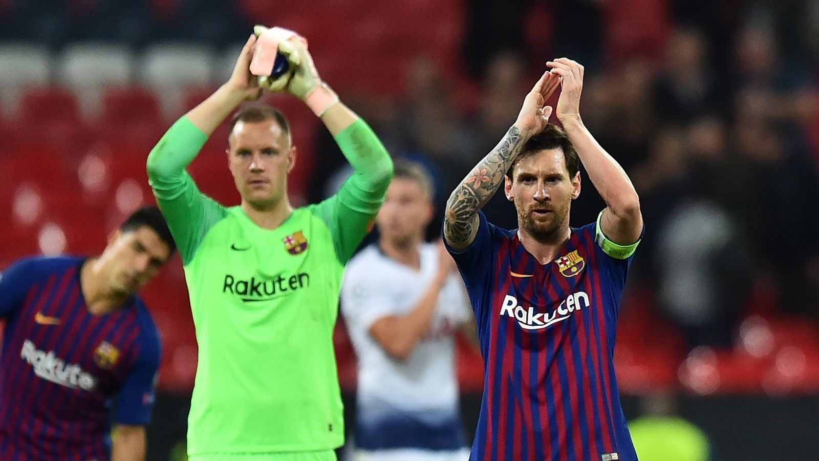 Marc-Andre ter Stegen & Lionel Messi