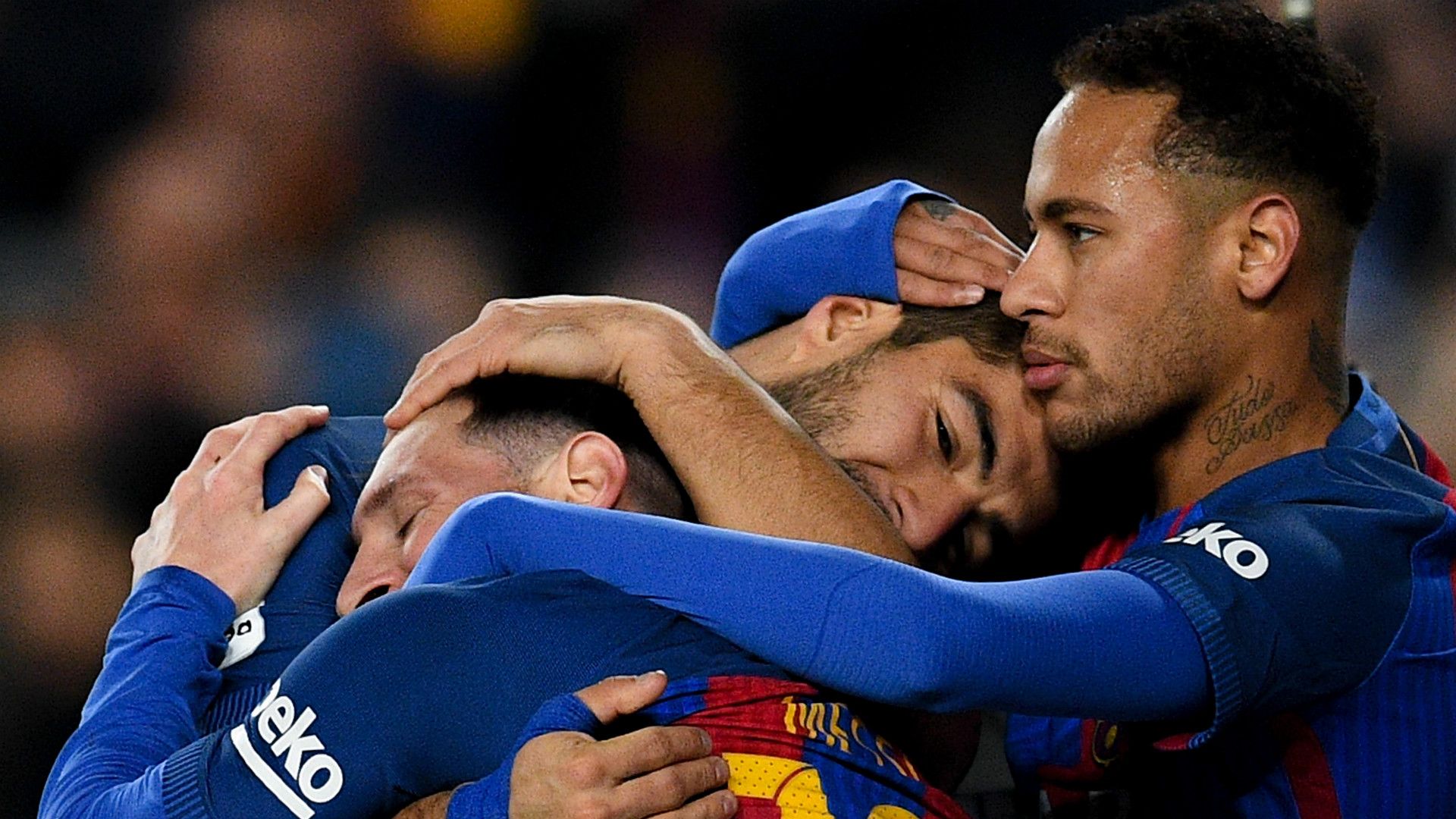 Messi Neymar Suarez Amigos
