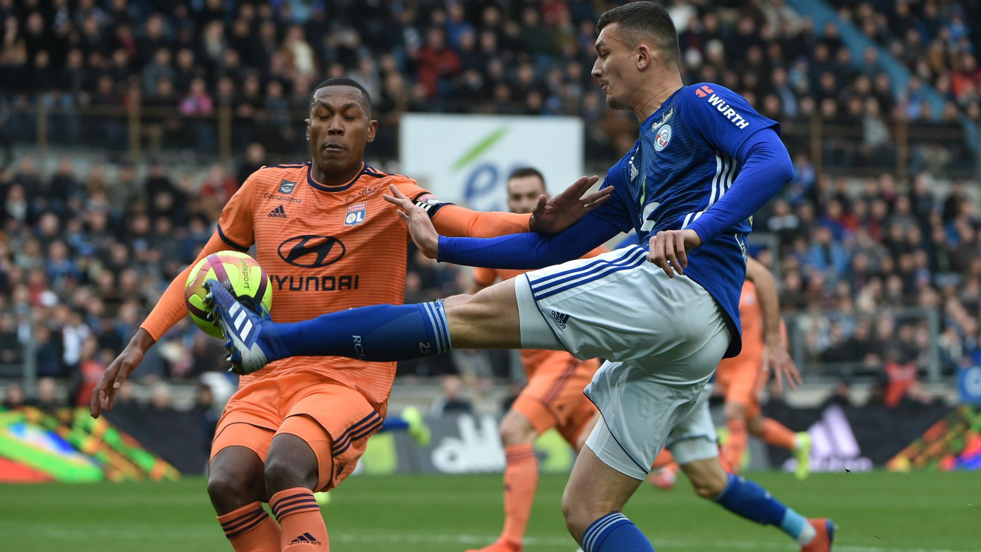 Ludovic Ajorque Marcelo Strasbourg Lyon Ligue 1 09032019
