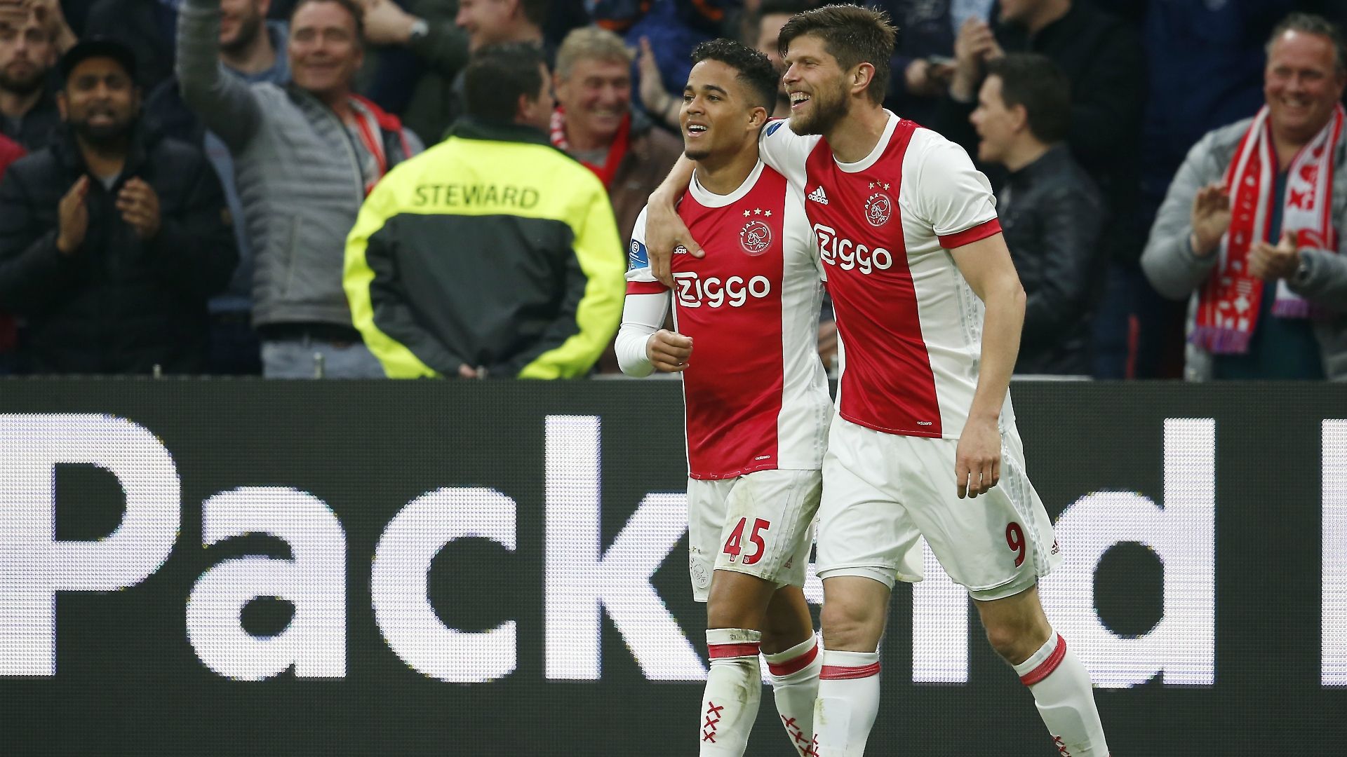 Justin Kluivert, Klaas-Jan Huntelaar, Ajax, Eredivisie 04292018