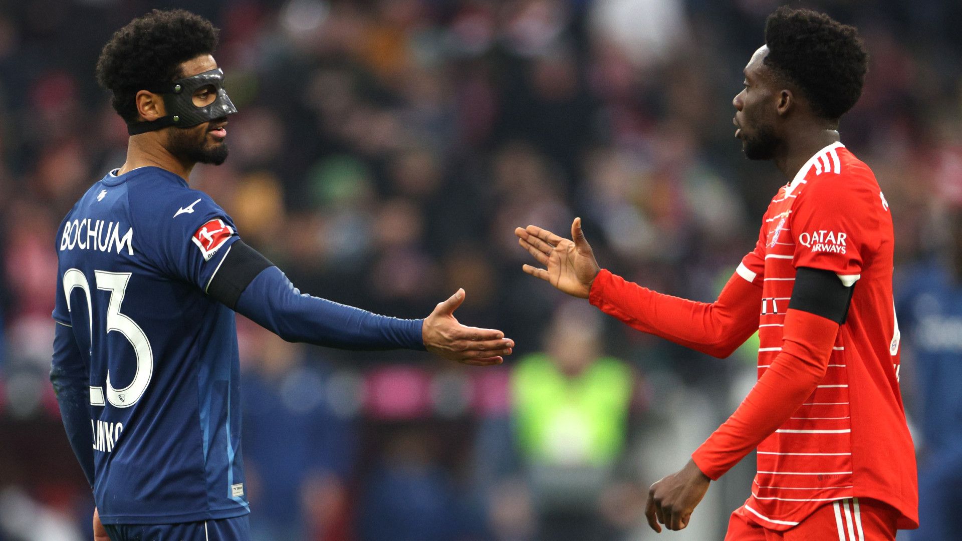 SAIDY JANKO BOCHUM ALPHONSO DAVIES BAYERN MÜNCHEN BUNDESLIGA 11022023