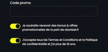 champ code promo daznbet