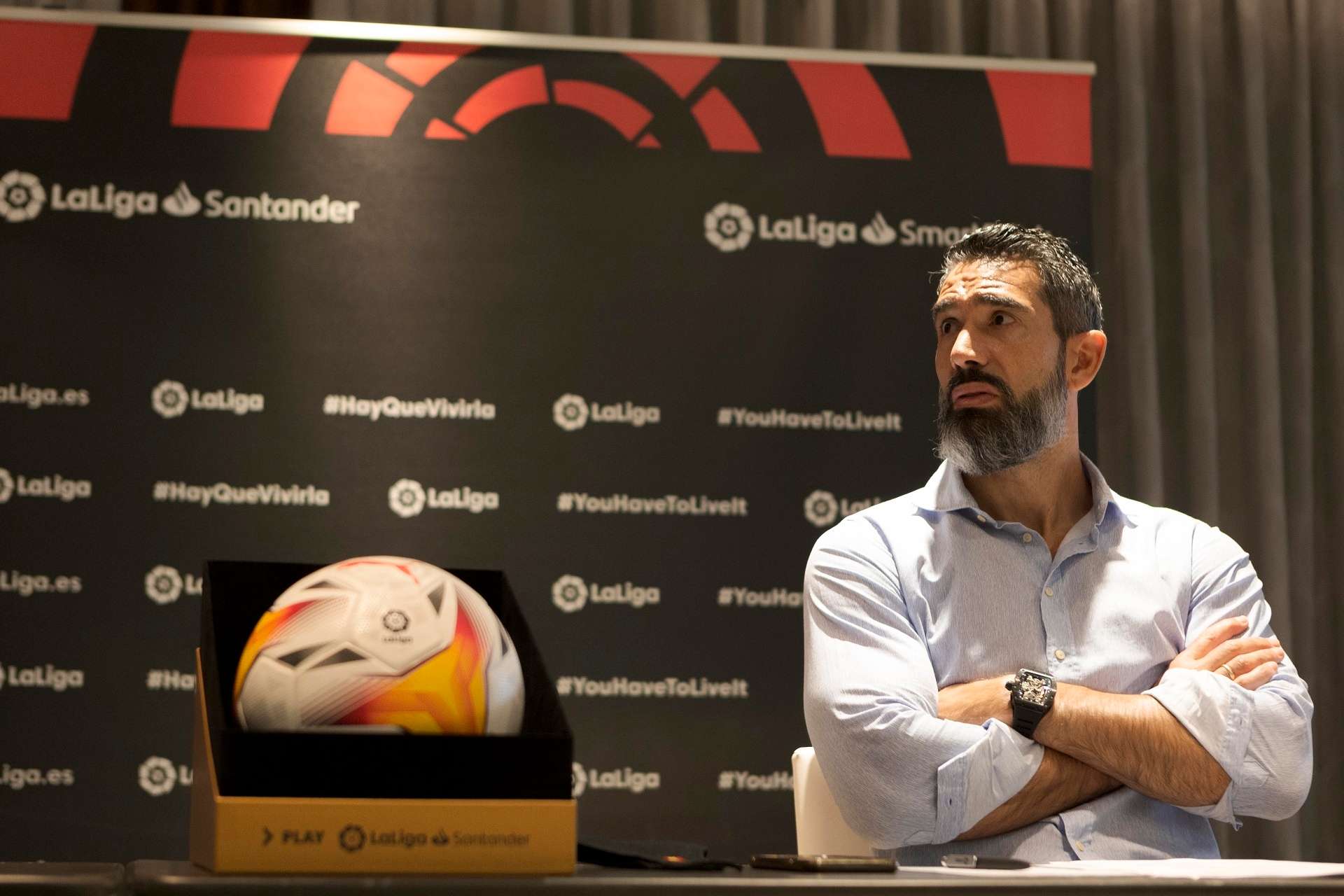 페르난도 산츠 라리가 설명회