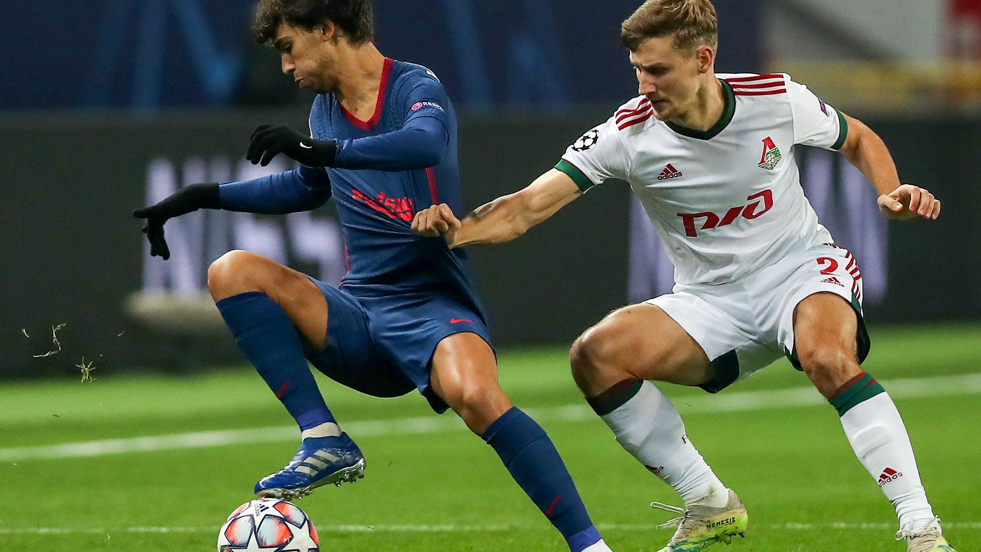 GERMANY ONLY: JOAO FELIX ATLETICO MADRID DMITRY ZHIVOGLYADOV LOK MOSCOW UEFA CHAMPIONS LEAGUE 03112020