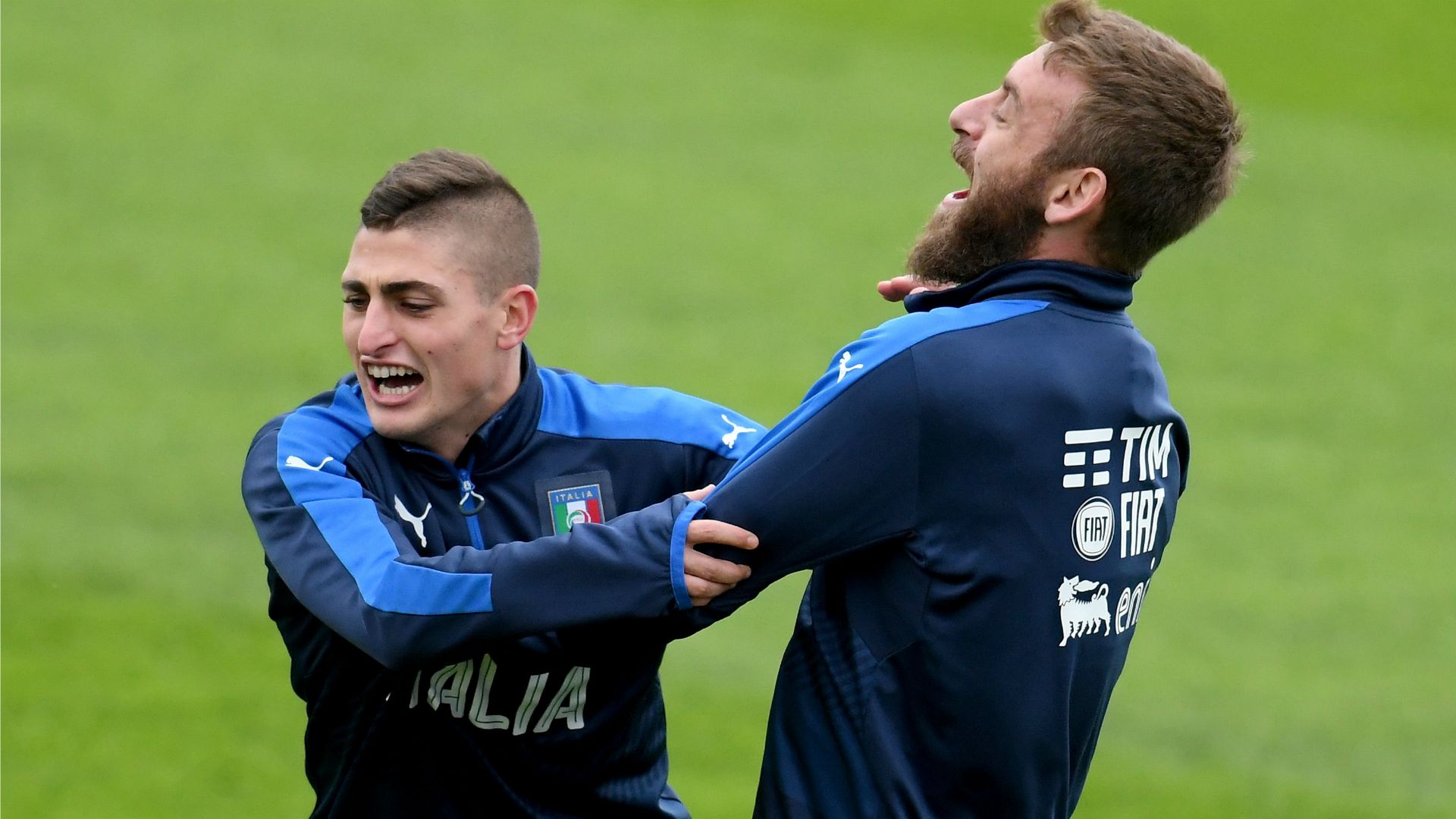 Daniele De Rossi Marco Verratti Italy