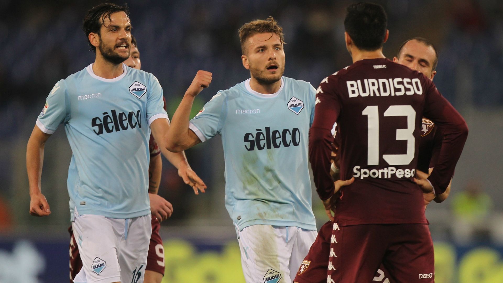 Ciro Immobile Nicolas Burdisso Lazio Torino Serie A
