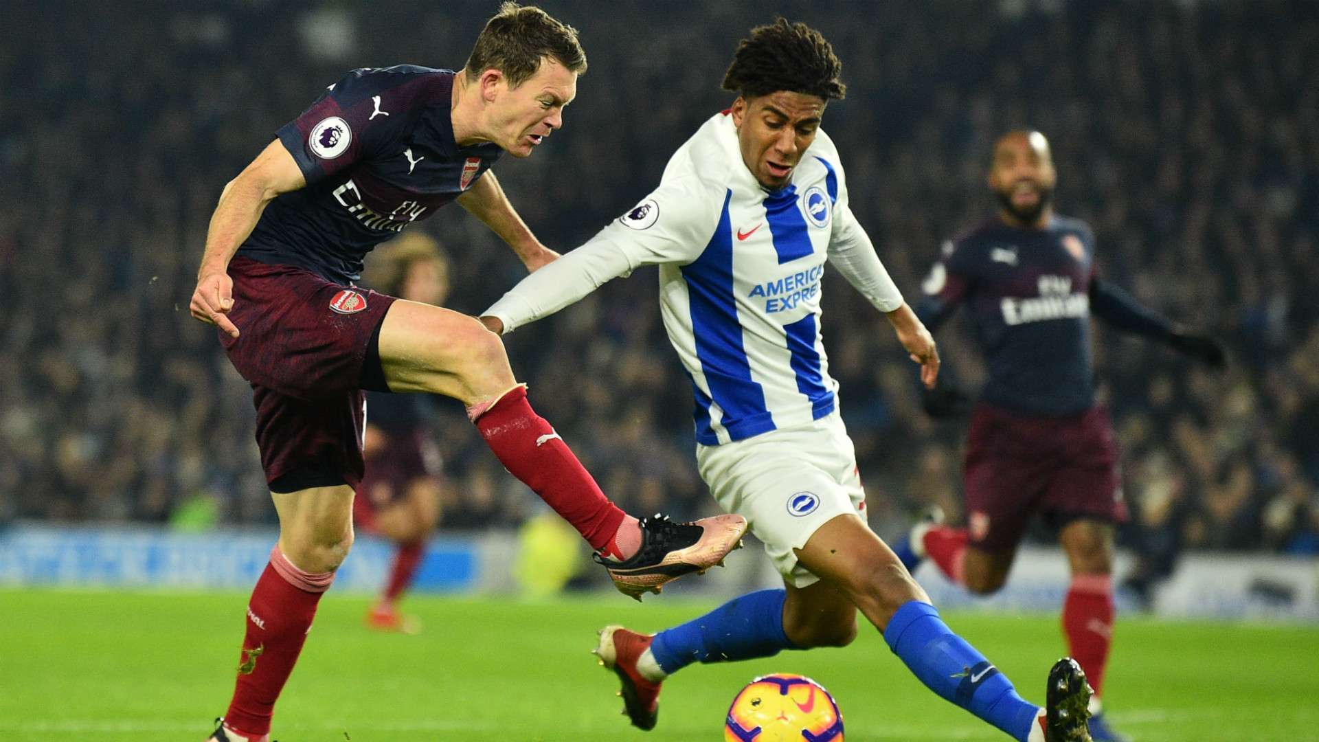 Arsenal Brighton and Hove Albion Lichtsteiner Bernardo 26122018