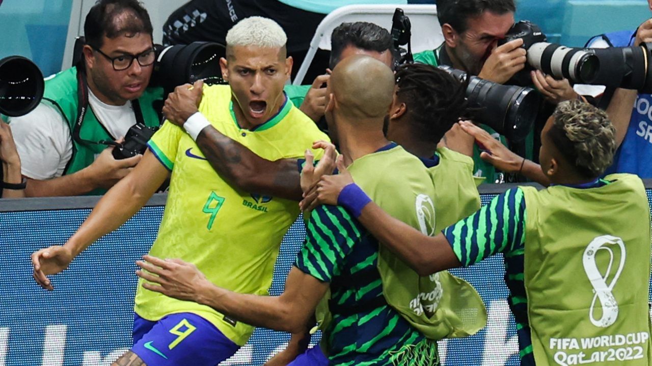 Richarlison, Brasil x Sérvia, Copa do Mundo 2022
