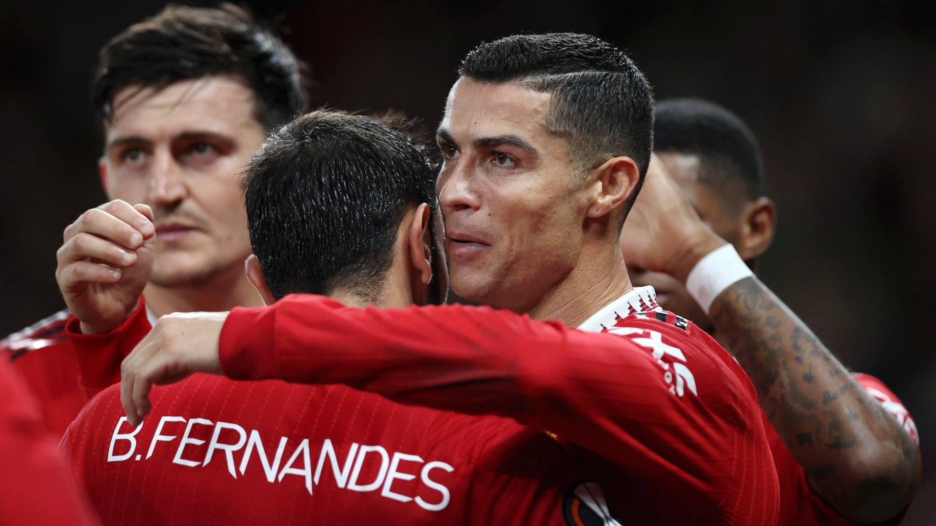 Cristiano Ronaldo Bruno Fernandes Manchester United 2022-23 Europa League