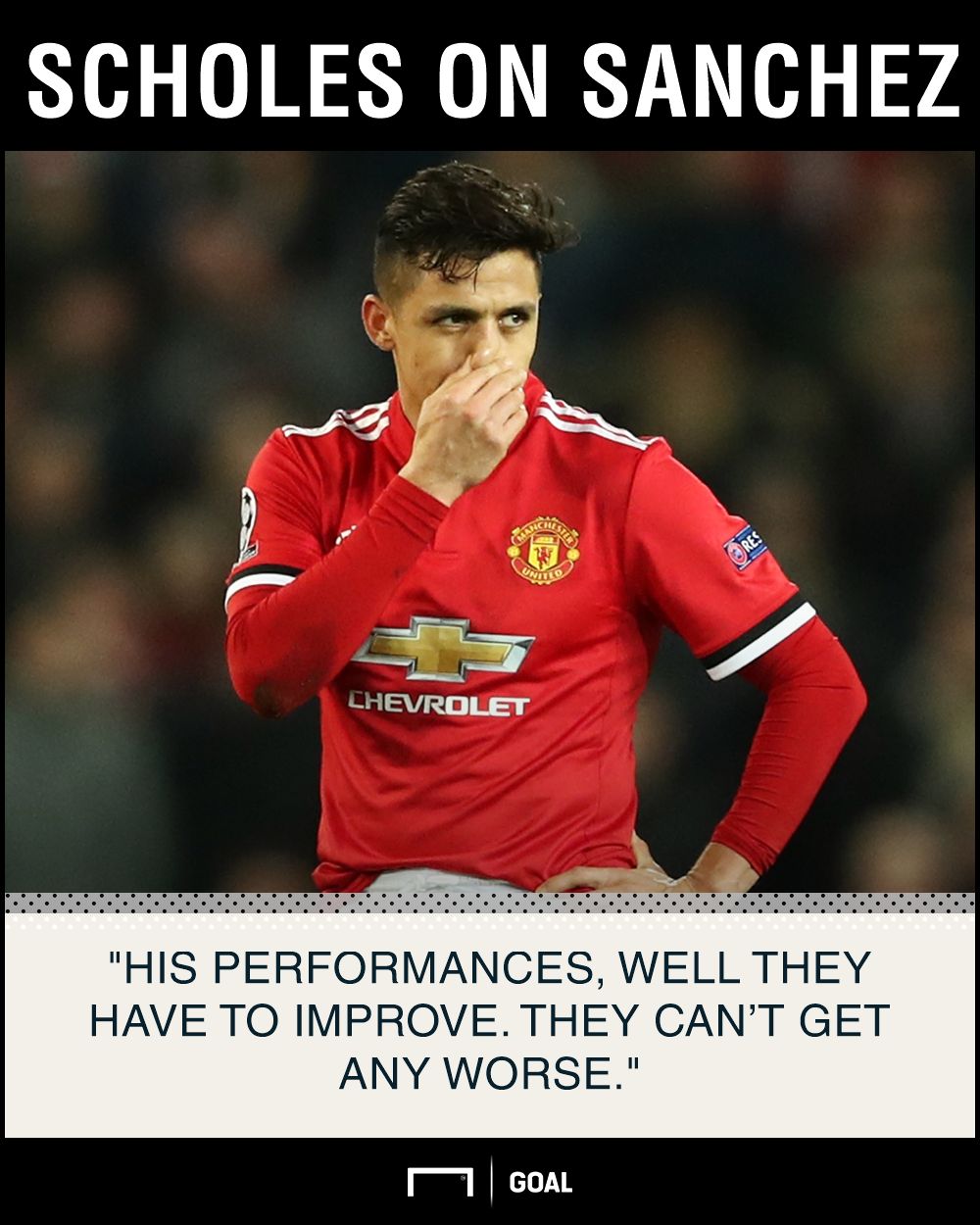 Alexis Sanchez can't get any worse Paul Scholes