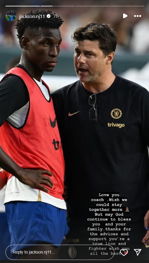 Nicolas Jackson Mauricio Pochettino instagram