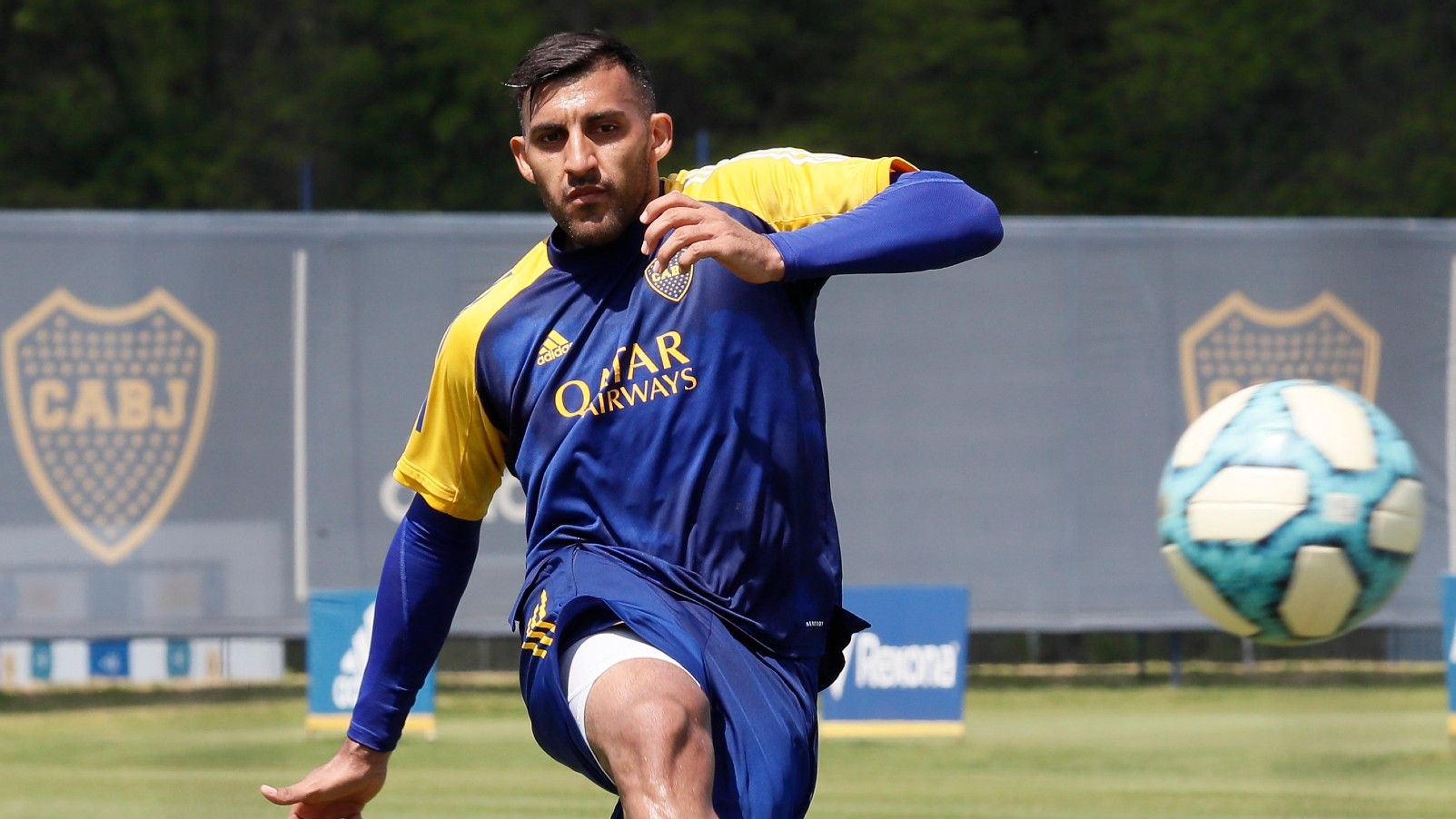 Wanchope Abila Boca entrenamiento 131120