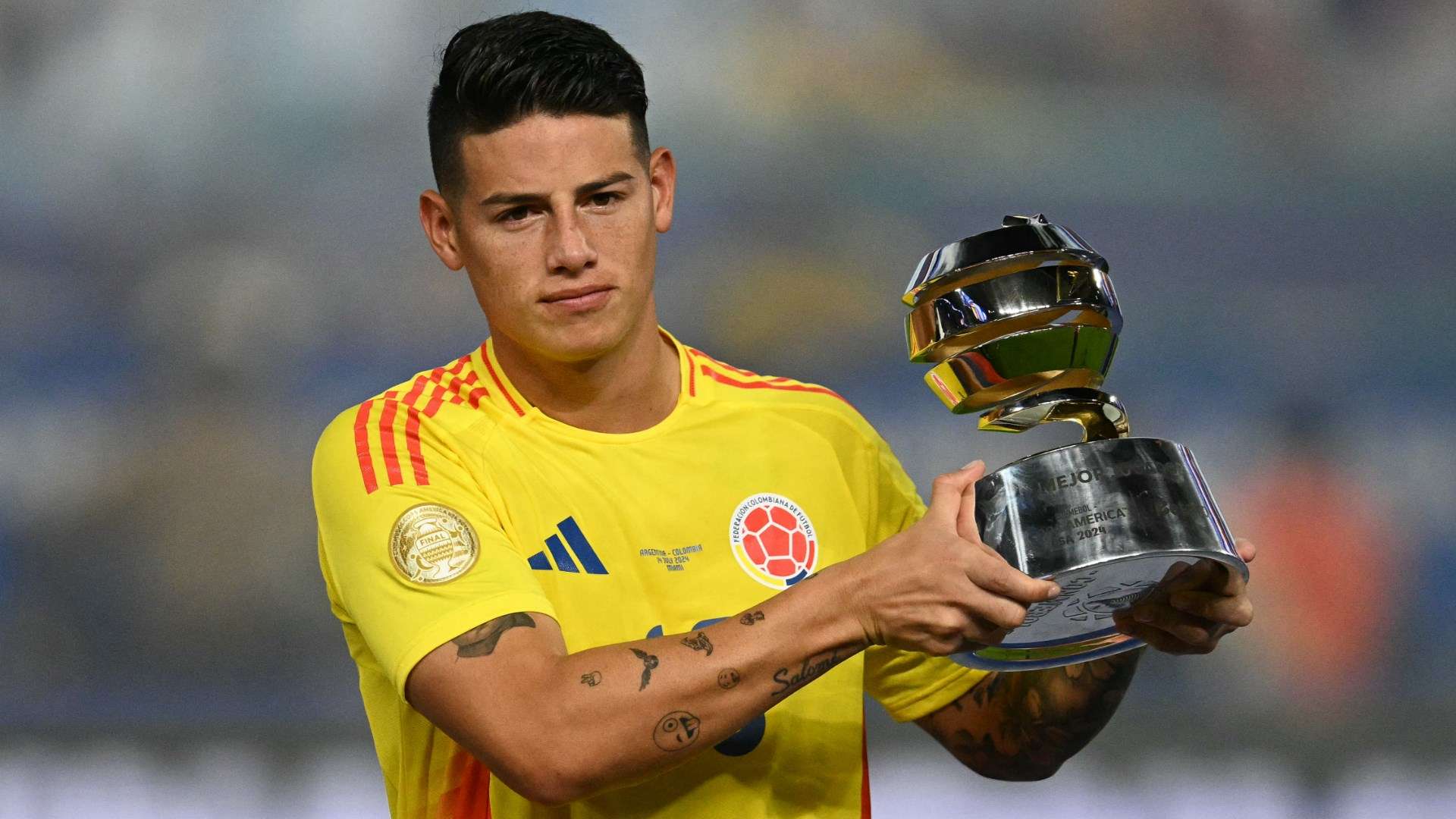 James Rodriguez Kolumbiyanı turnirin finalına aparan parlaq nümayişindən sonra 2024 Copa America MVP seçildi | Goal.com