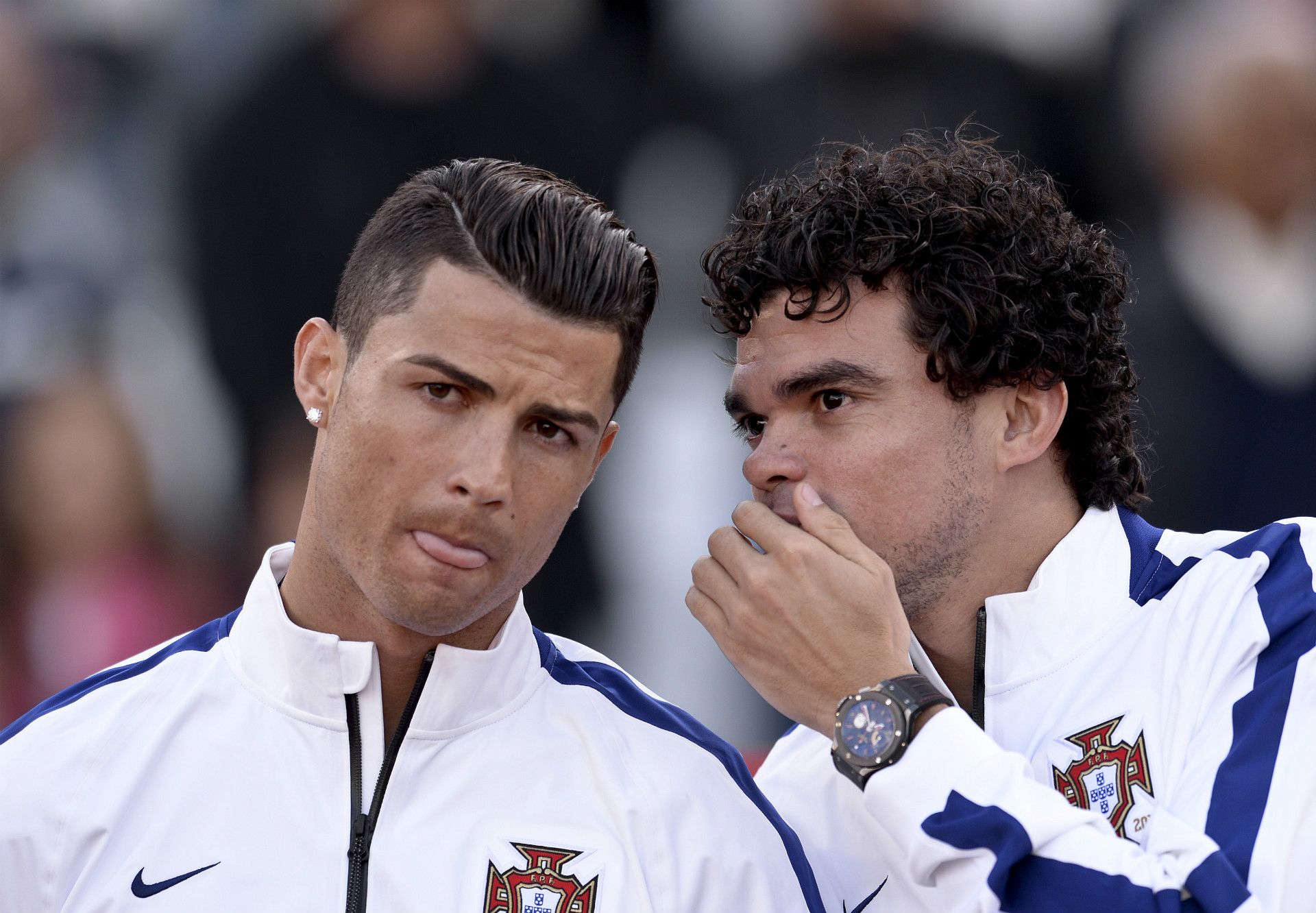 Cristiano Ronaldo Pepe Portugal Greece 31052014