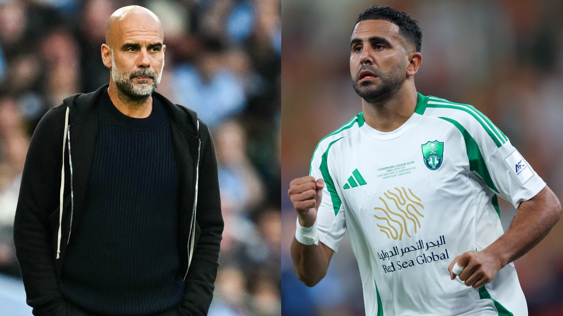 Riyad Mahrez Pep Guardiola