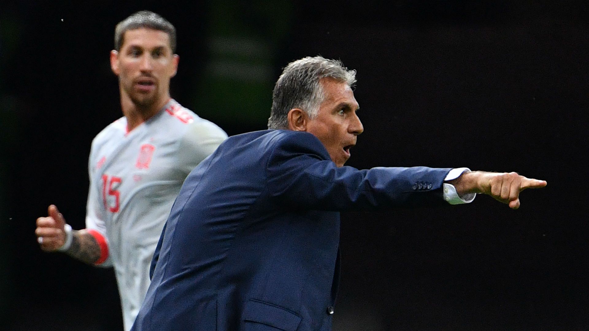 Carlos Queiroz Sergio Ramos Espanha Irã 20 06 2018