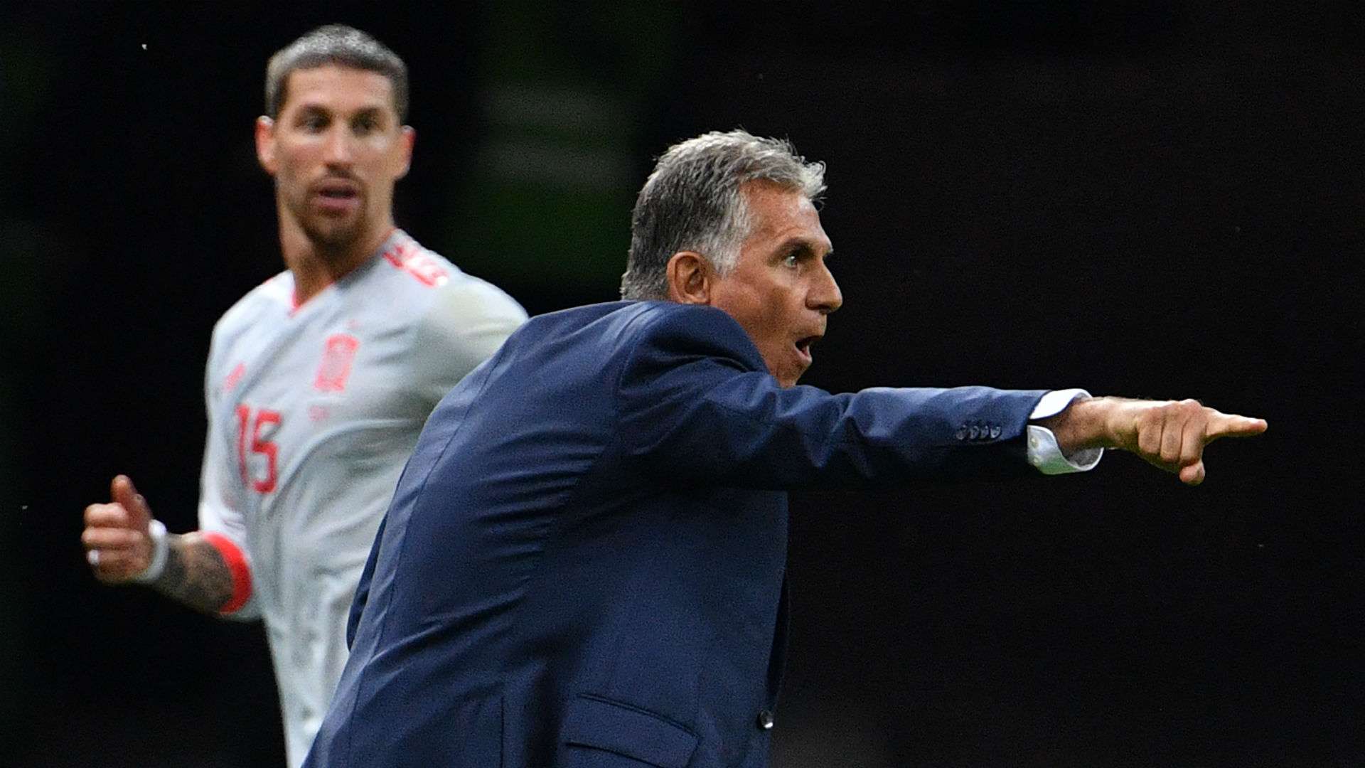 Carlos Queiroz Sergio Ramos Espanha Irã 20 06 2018