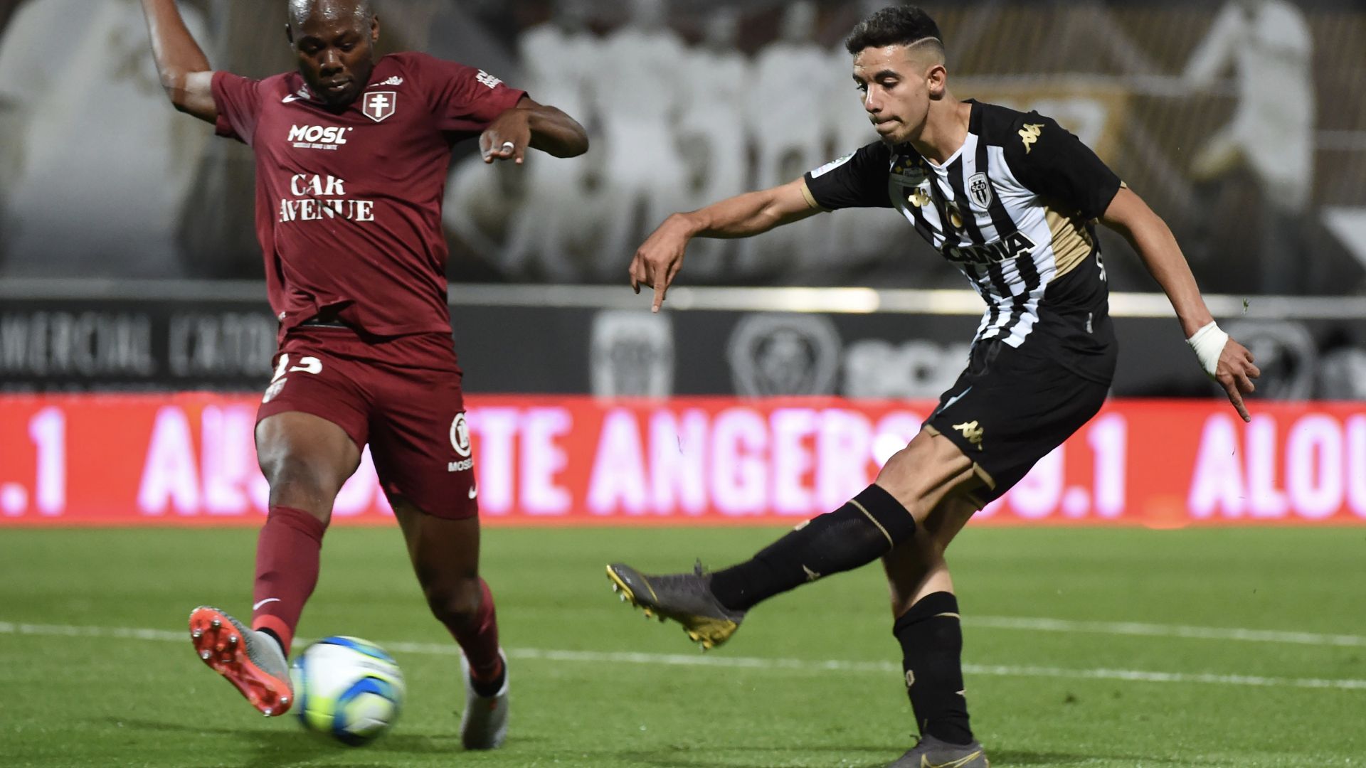 Rayan Aït Nouri (Angers SCO) face au FC Metz (3-0), 3ème journée de Ligue 1, le 24 août 2019
