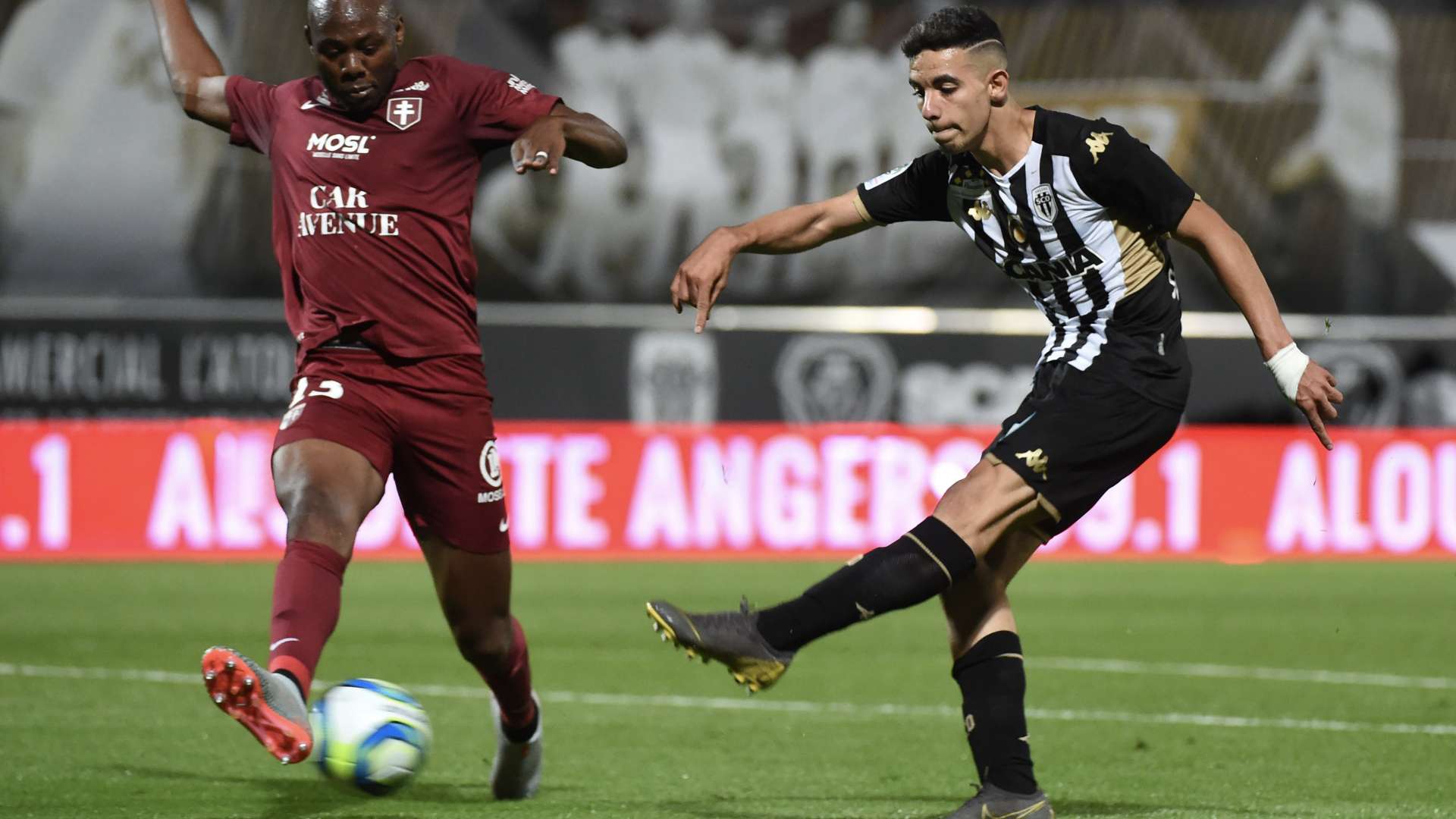 Rayan Aït Nouri (Angers SCO) face au FC Metz (3-0), 3ème journée de Ligue 1, le 24 août 2019