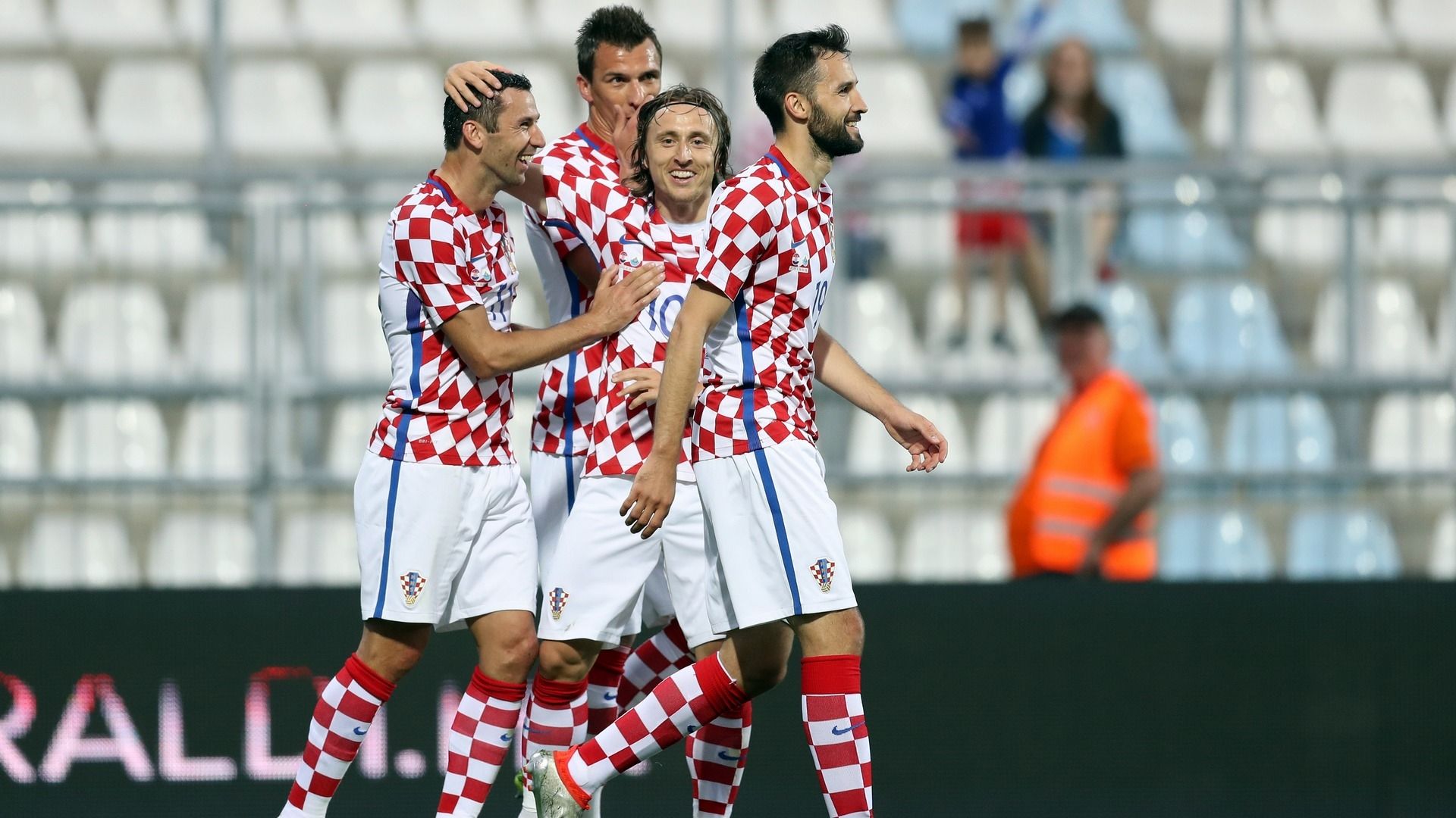 Croatia celebrating