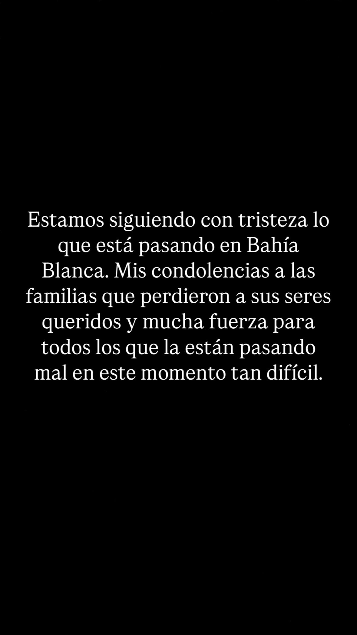 Lionel Messi message Argentina