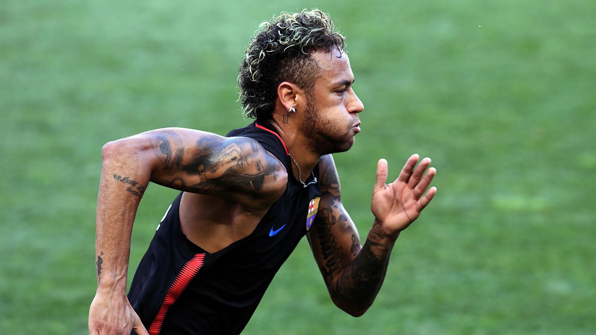 Neymar Barcelona training USA 21072017