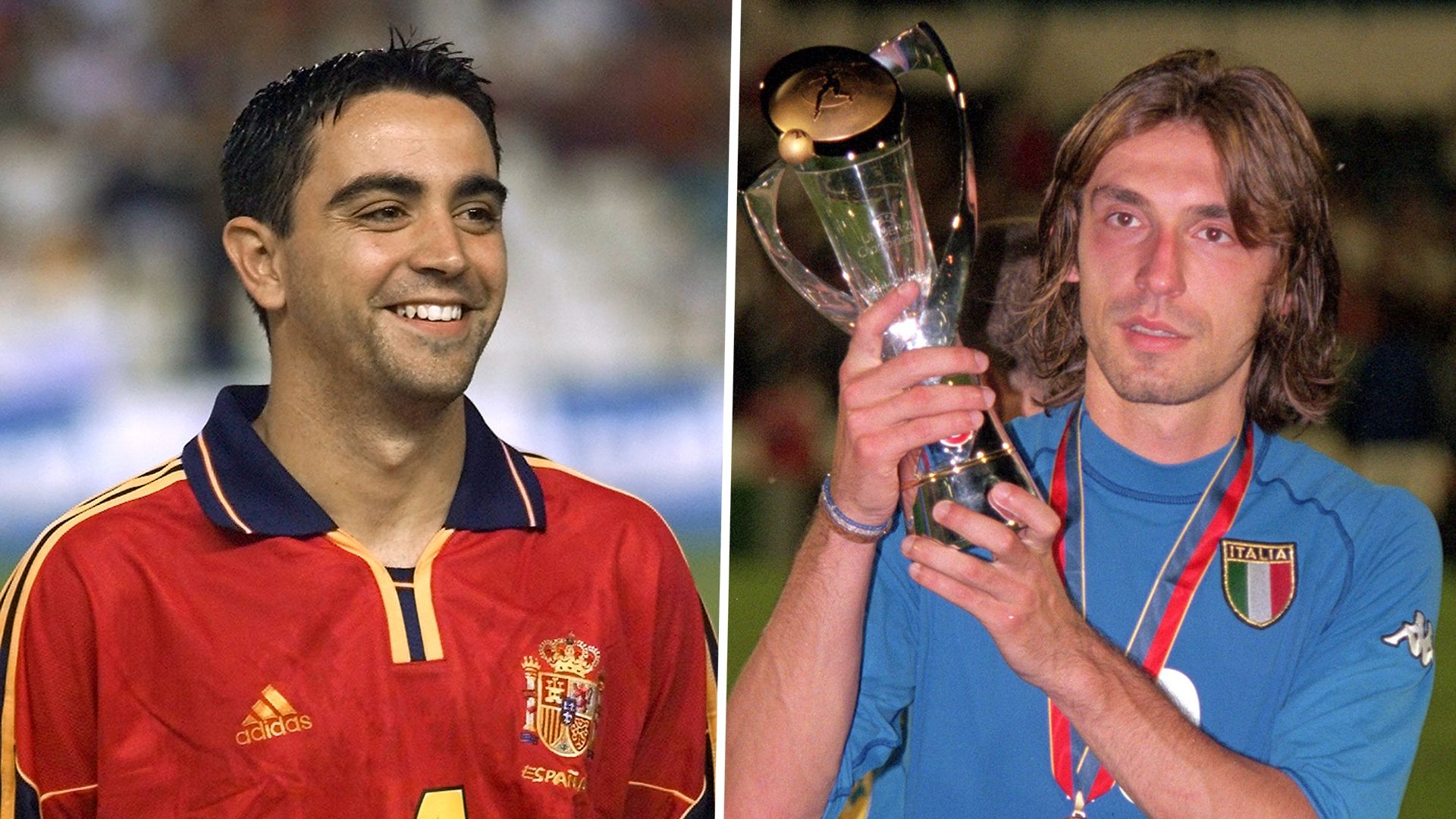 Xavi Andrea Pirlo Spain Italy