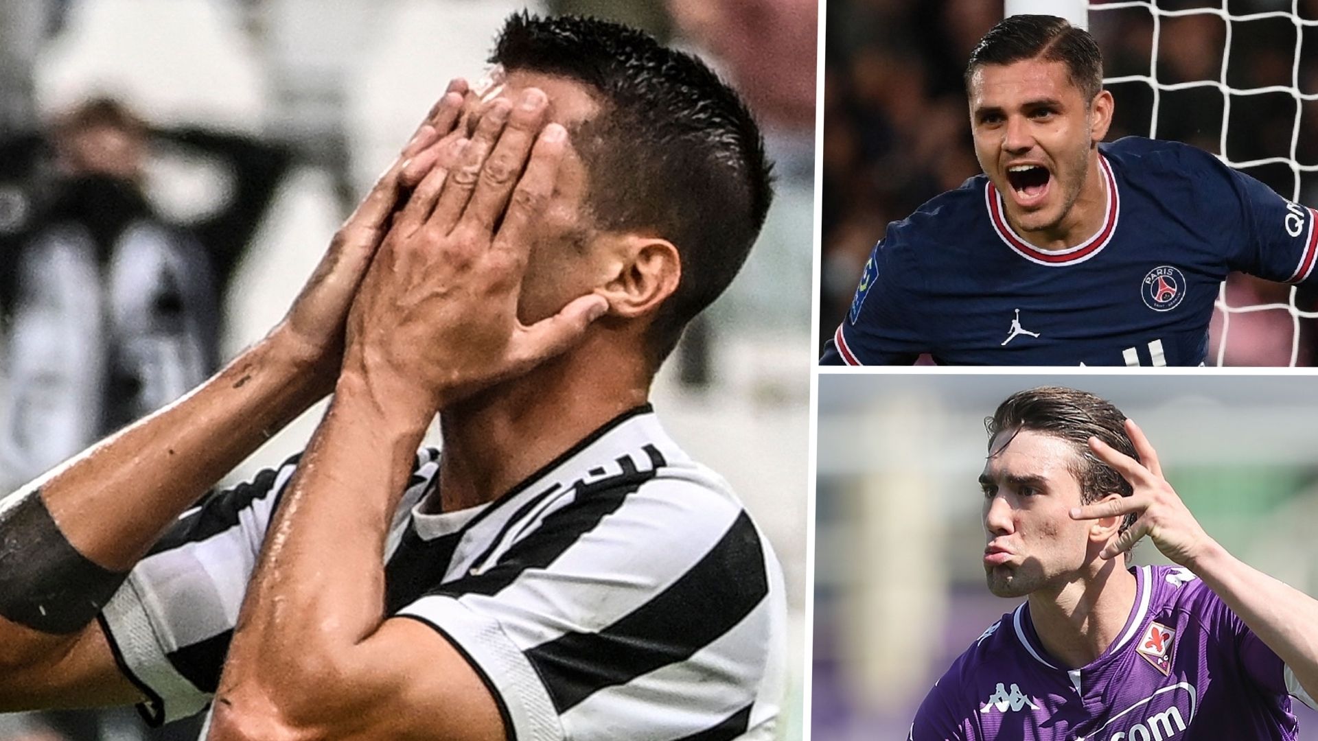 Morata Icardi Vlahovic Juventus