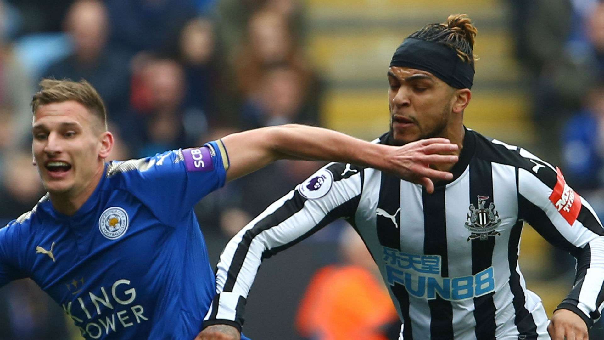 DeAndre Yedlin Marc Albrighton Newcastle Leciester City