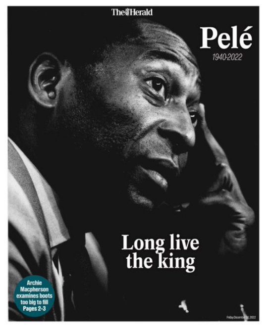 Portada The Herald Pelé