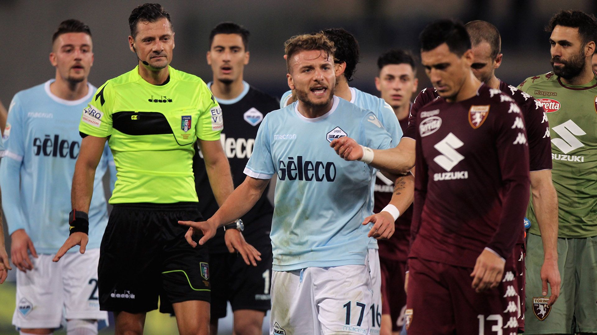 Immobile Giacomelli Burdisso Lazio Torino Serie A