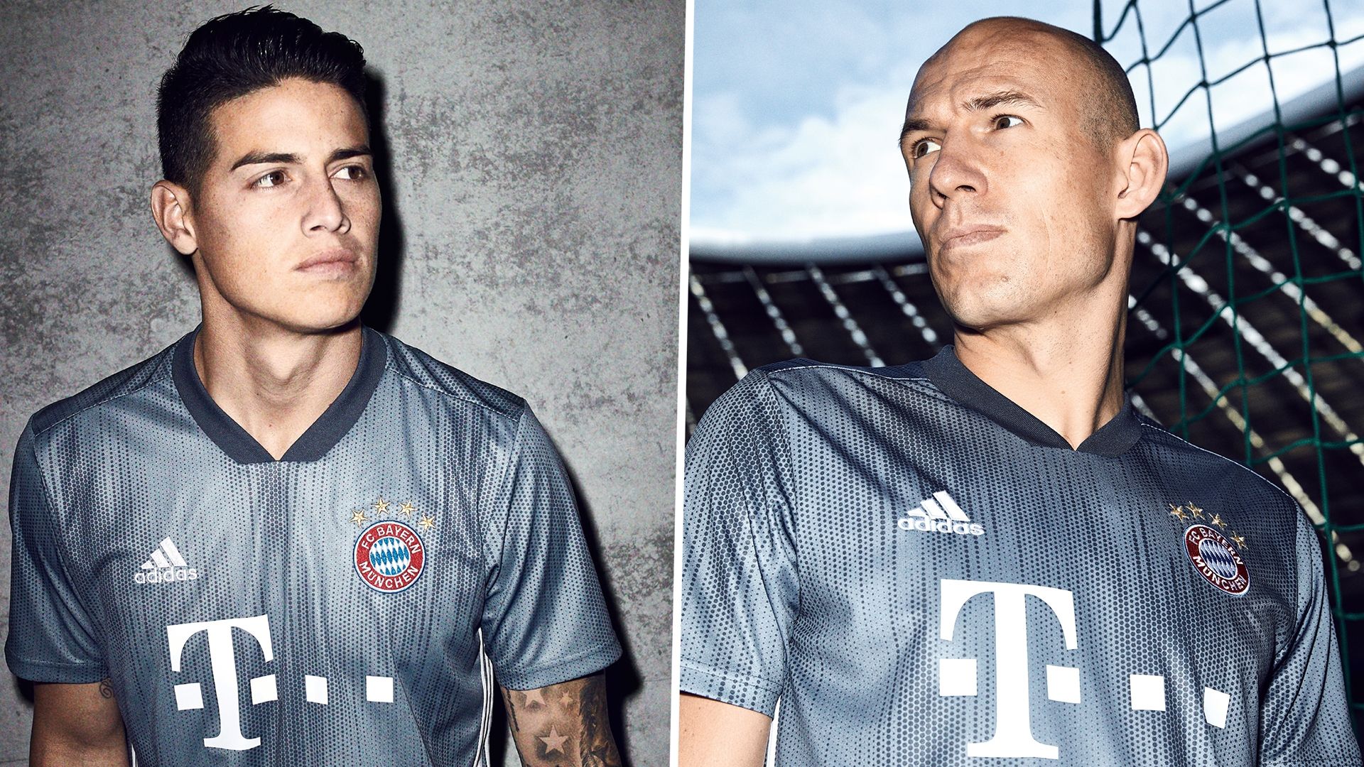 James Rodriguez Arjen Robben Bayern Third Kit 2018-19